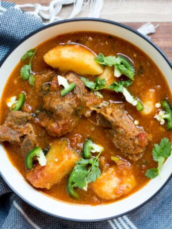 1 delicious Bangladesh Mutton Curry with Potatoes