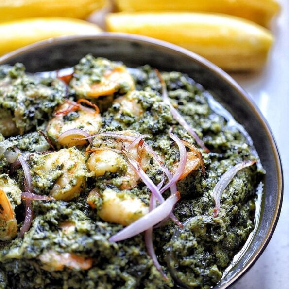 1 Delicious Ndole ( Cameroon Bitterleaf casserole )