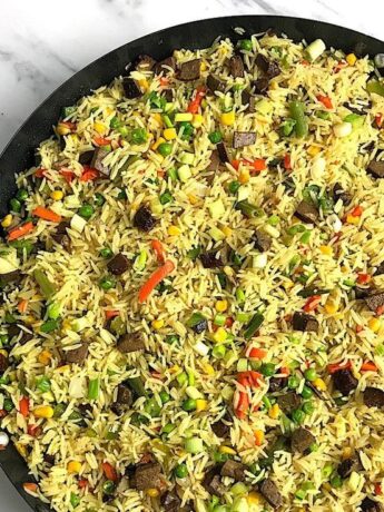 1 Delicious Nigerian Fried Rice: Basmati Fried Rice.