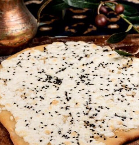 1 Delicious Akkawi Manakeesh (Arabic Cheese Bread)