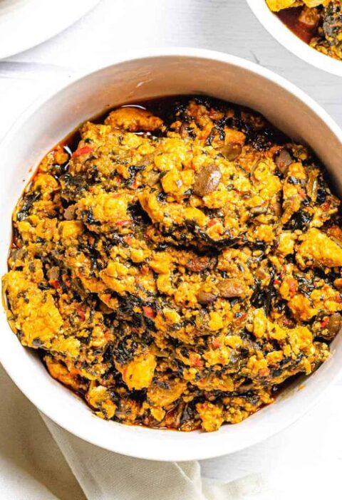 1 Delicious Nigerian Egusi Soup with Okazi Recipe.