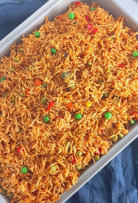 1 Delicious Basmati Jollof Rice: Party Jollof Rice.