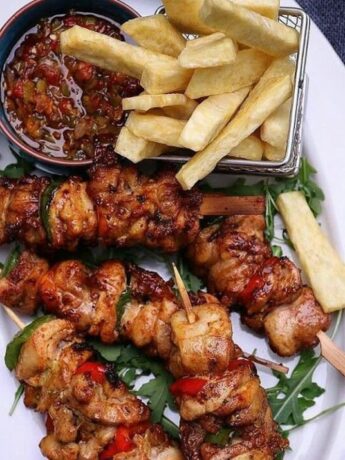 1 Delicious Nigerian Chicken Skewer: Chicken Suya Kebab